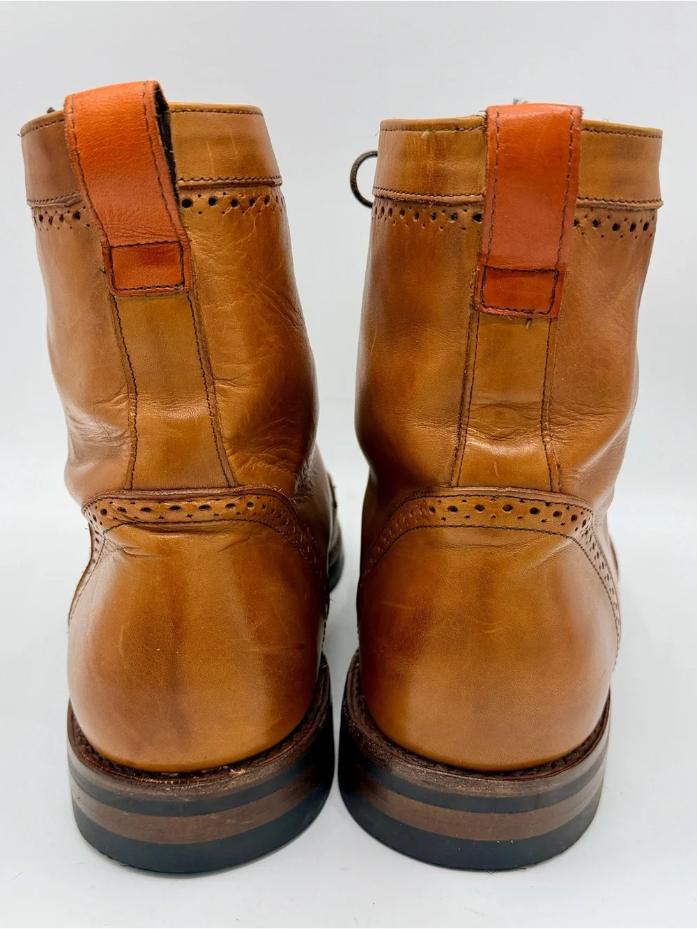 Allen Edmonds Dalton Dress Boots, Brown Walnut Leather 9.5/10 Condition size 12